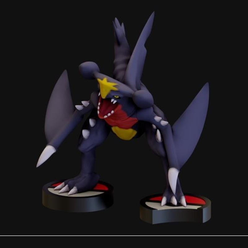 Pokemon Garchomp 3D打印模型|PgGasta – Cynthia Pokemon Garchomp – 3D Print Model STL