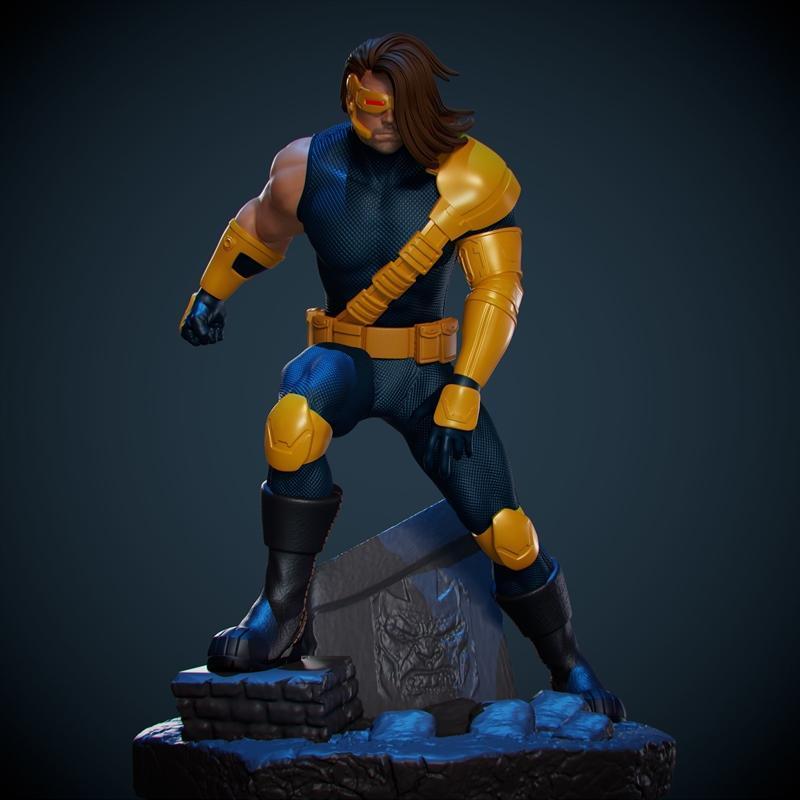 环形者 - 年代终结 - 3D打印模型|Cyclops – Age of Apocalypse – 3D Print Model STL
