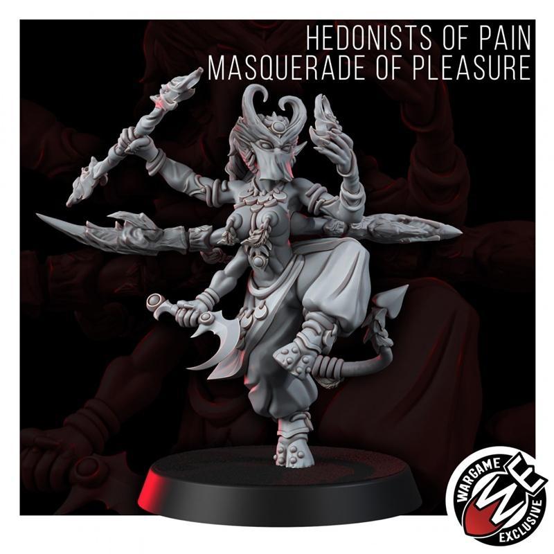 痛苦之乐爱好者：愉悦的伪装与激情迸发 —— 3D打印模型|Hedonists Of Pain Masquerade Of Pleasure and Aroused and Horny – 3D Print Model STL