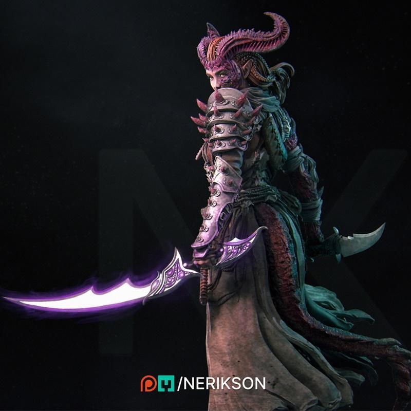 Nerikson - Lensi雕像 - 3D打印模型|Nerikson – Lensi Statue – 3D Print Model STL