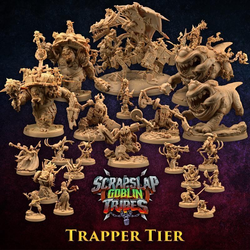 龙捕手旅舍——废料 slap 剪刀族部落——捕手等级 3D打印模型|The Dragon Trappers Lodge – Scrap Slap Goblin Tribes – Trapper Tier – 3D Print Model STL