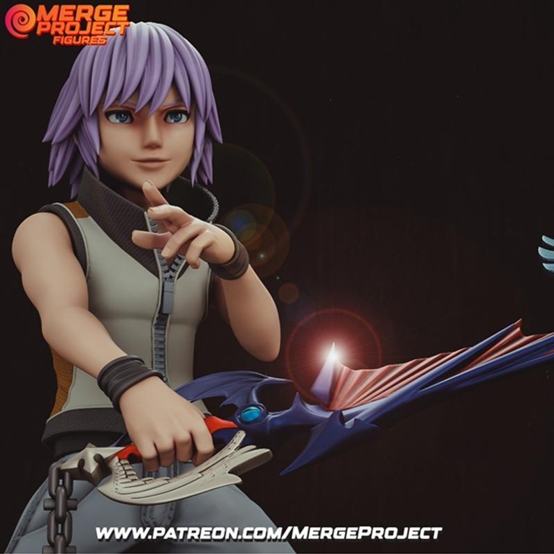 融合项目模型 - 瑞克 - 3D打印雕塑|Merge Project Figures – Riku – 3D Print Model STL