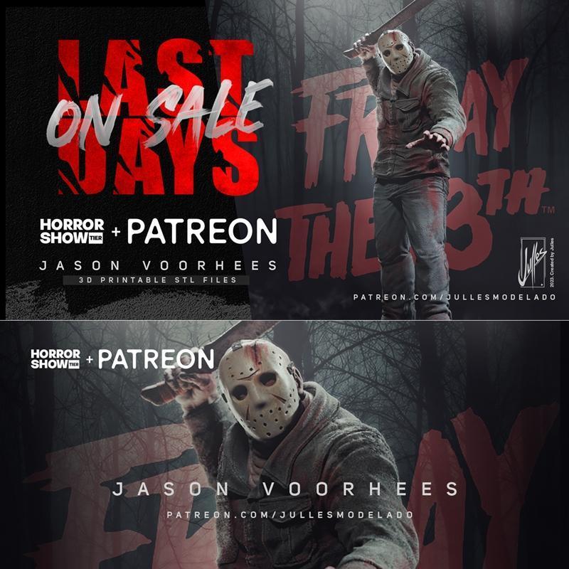 Julles模型工作室 - 3D打印 - 詹森·弗雷希斯角色模型|Julles Modelado – Jason Voorhees – 3D Print Model STL