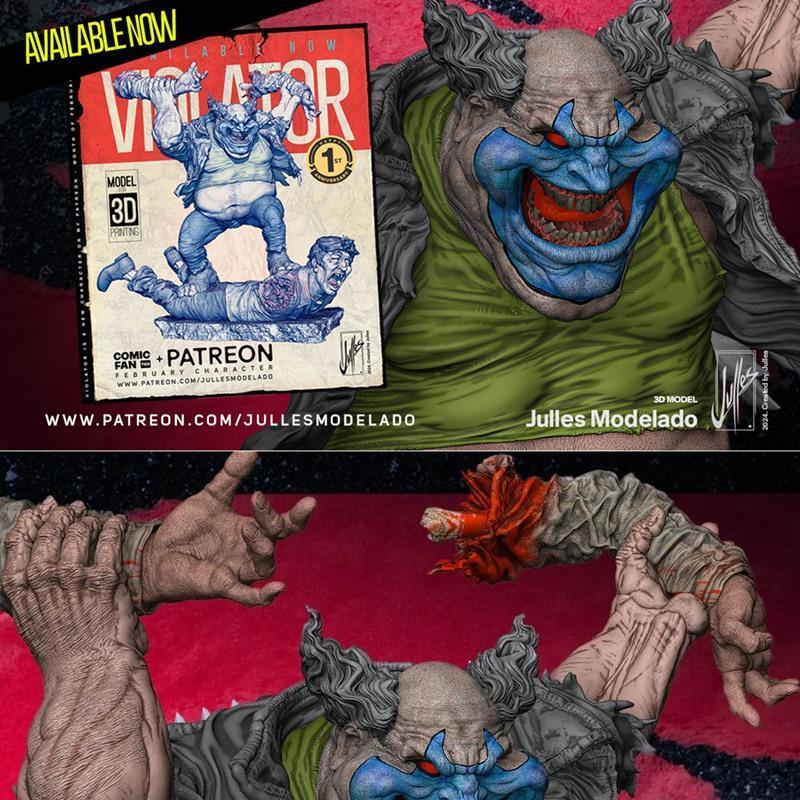 Julles模型设计 - Violator - 3D打印雕塑模型|Julles Modelado – Violator – 3D Print Model STL