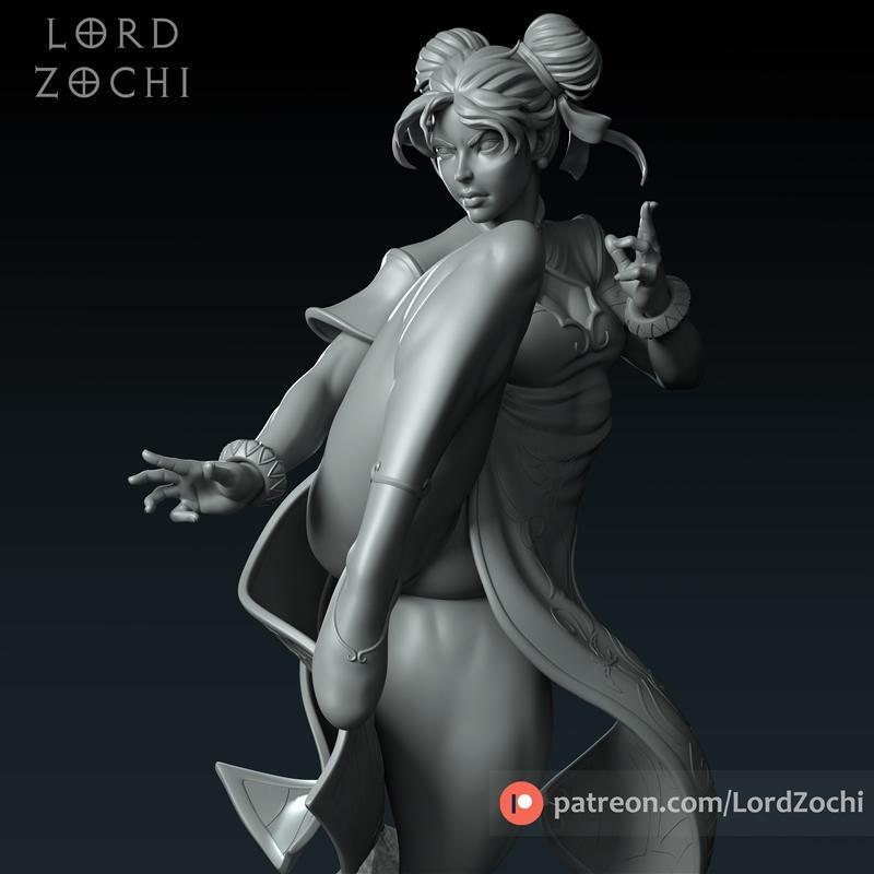洛德·卓奇 慕容丽 3D打印模型|Lord Zochi – Chun Li – 3D Print Model STL