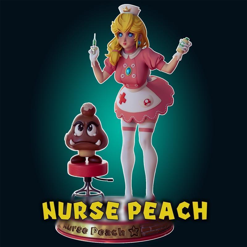 Rhu官邸护士佩奇 3D打印模型|Officer Rhu – Nurse Peach – 3D Print Model STL