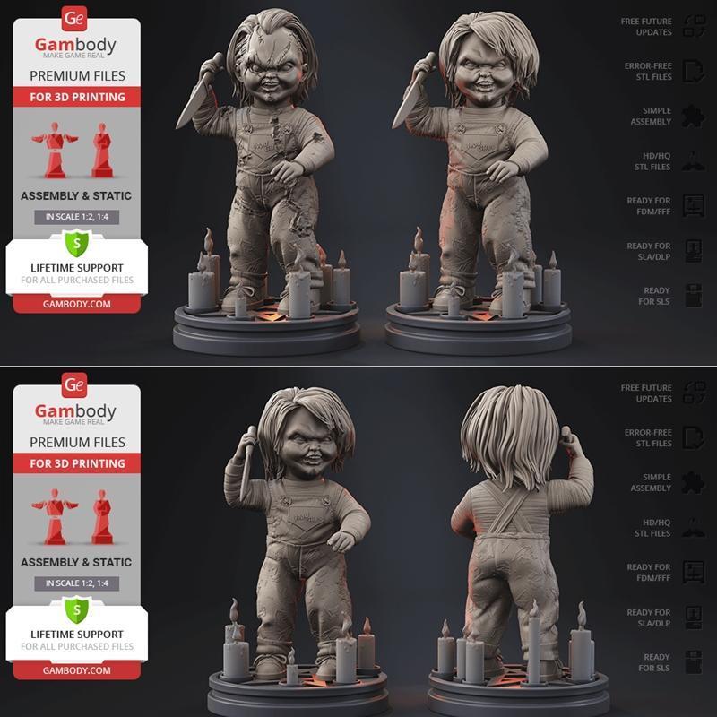 Gambody - 3D打印模型 - 《楚克》|Gambody – Chucky – 3D Print Model STL