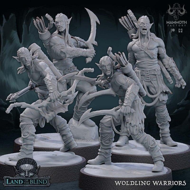 3D打印模型：世界之战勇士|Woldling Warriors – 3D Print Model