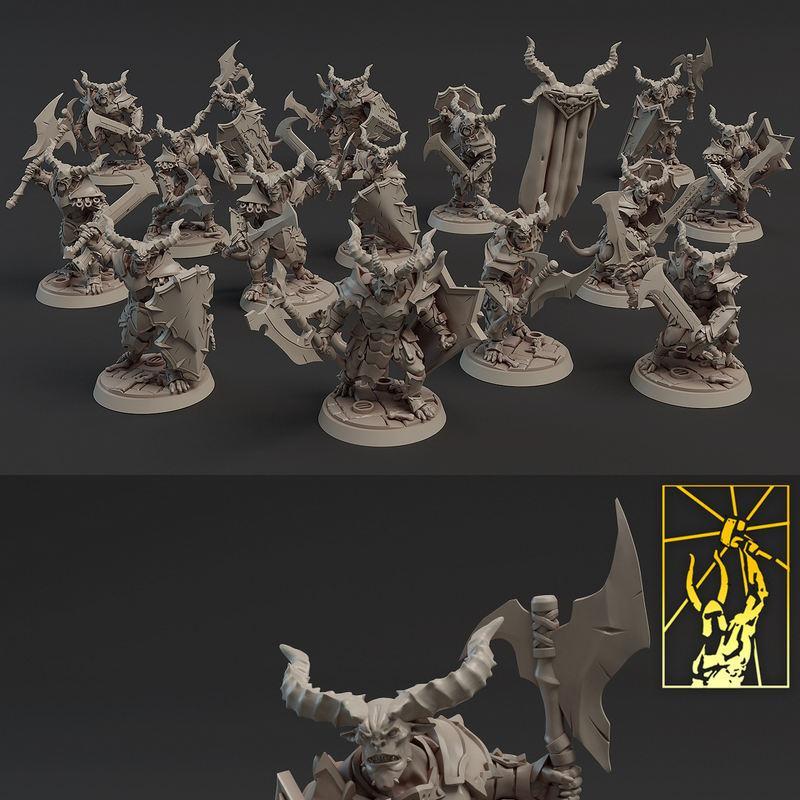 恶魔守卫者 3D打印模型|Demon Guards – 3D Print Model