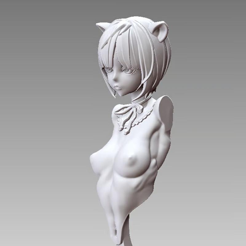 兔子与狐狸和牛的3D打印模型|Stepgirl-RABBIT and FOX and COW Statue – 3D Print Model STL