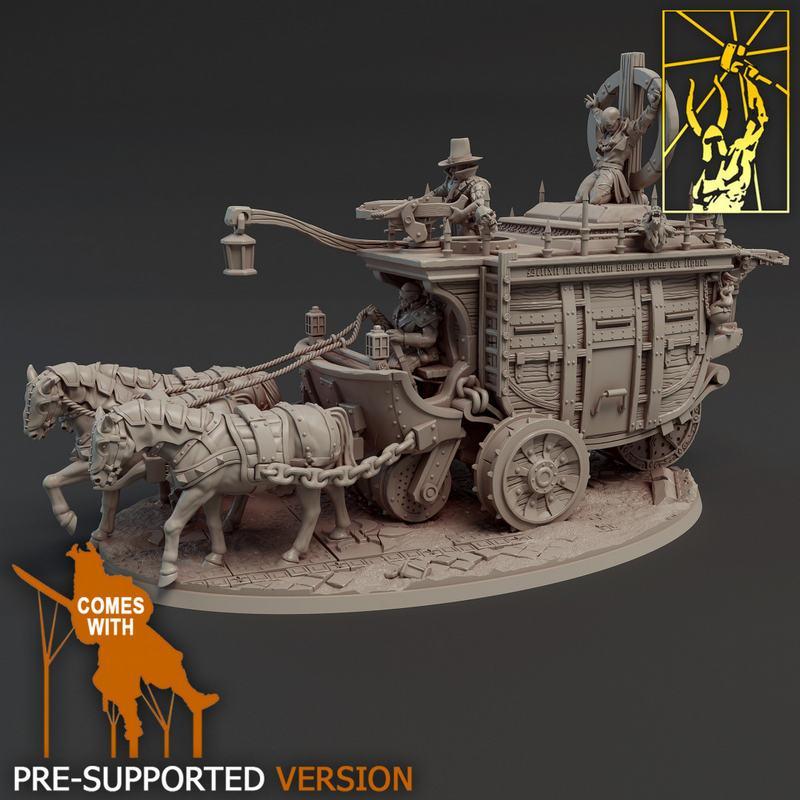 吸血鬼猎人马车——3D打印模型|Vampire Hunters Wagon – 3D Print Model