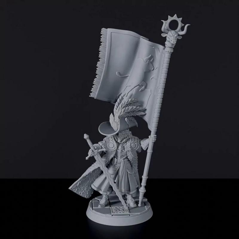 3D打印模型：审判长角色动漫造型|Grand Inquisitor with Banner – 3D Print Model