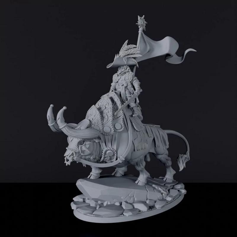 牛头魔神 3D打印模型|Grand Inquisitor on Bull – 3D Print Model