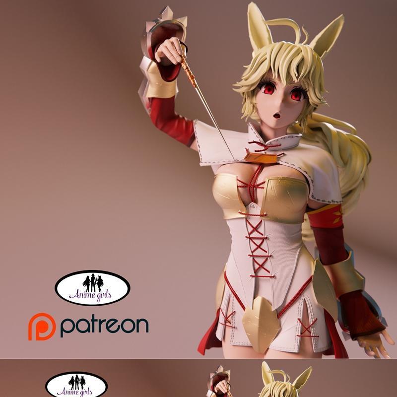 动漫少女纳谢塔尼亚 3D打印模型|Anime Girls – Nashetania – 3D Print Model STL