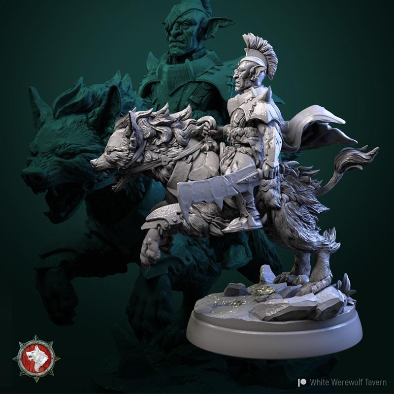 绿怒矮人 - 白色狼人酒馆 3D打印模型|White Werewolf Tavern – Green Fury Goblins – 3D Print Model STL
