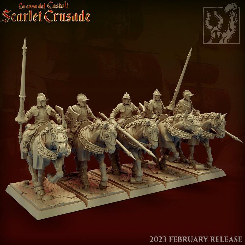 红色征程单位套装——3D打印模型|Scarlet Crusade Units Pack – 3D Print Model
