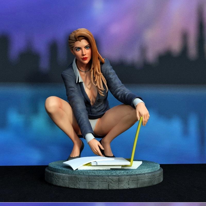 独家呈现——3D打印模型：动漫游戏角色造型|Exclusive – Secretary – 3D Print Model STL