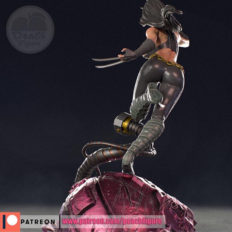 桃形少女 - X23 - 3D打印模型|Peach Figure – X23 – 3D Print Model STL