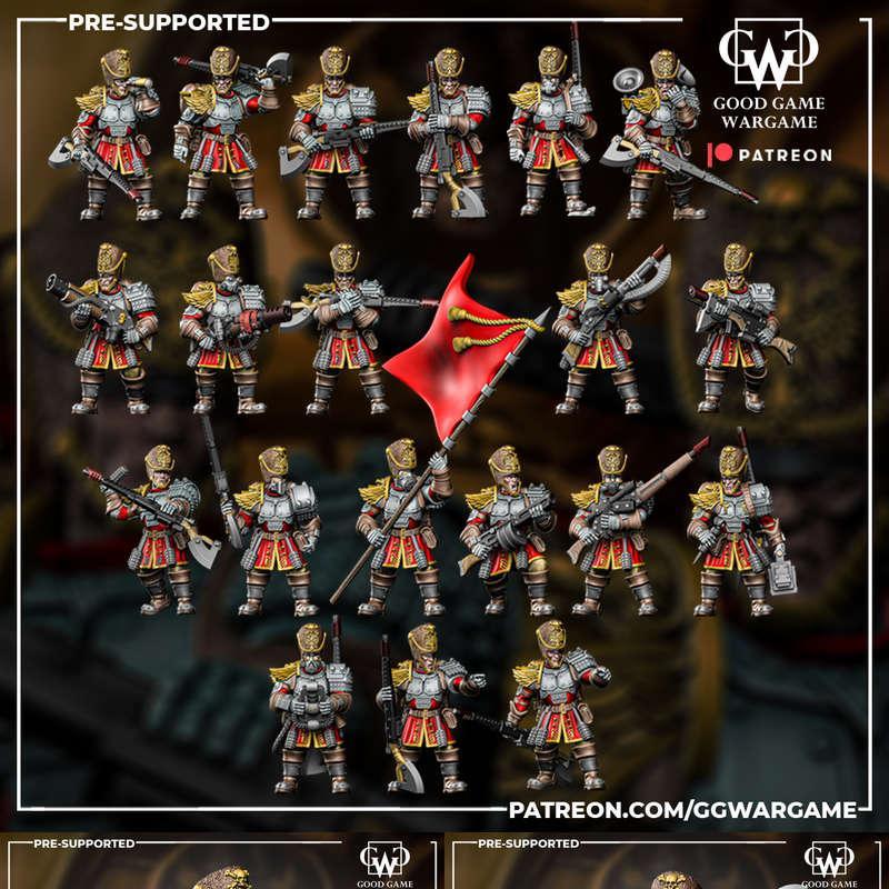 战争游戏：首生者 3D打印模型|Good Game Wargame – The First Borns – 3D Print Model