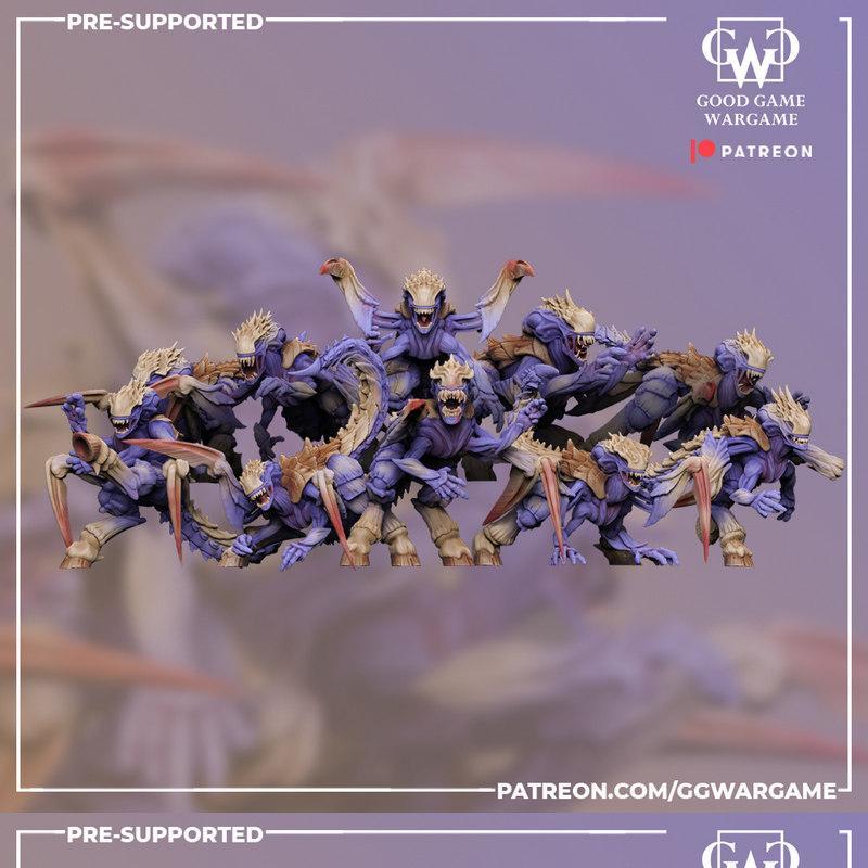 佳作游戏《太空蟑螂》3D打印模型|Good Game Wargame – Space Cocroaches – 3D Print Model