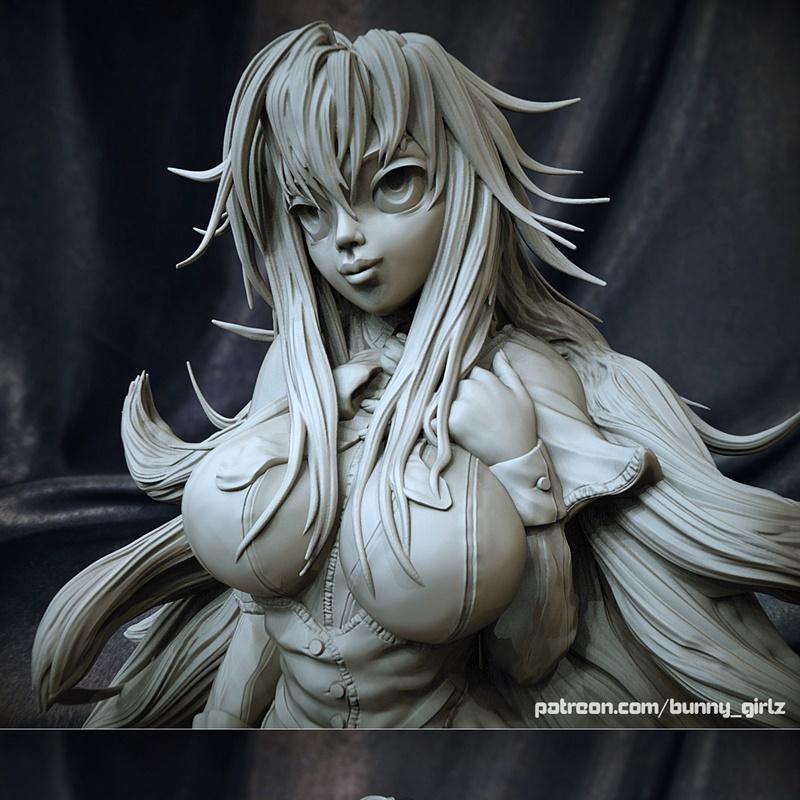 Yog3D 动漫少女 3D打印模型|Yog3D – Anime Girl – 3D Print Model OBJ