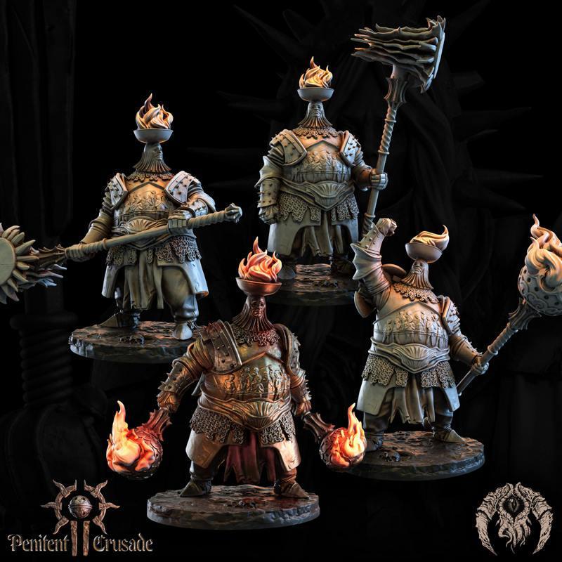 火焰守护者——3D打印模型|Flame Defenders – 3D Print Model