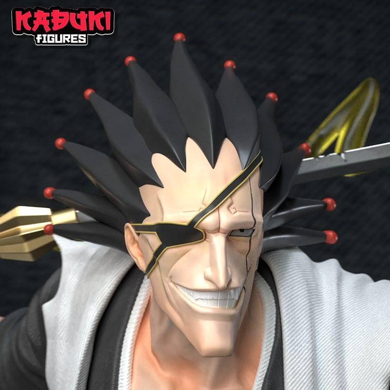 3D打印模型：斩月凯恩帕奇|Kabuki Figures – Zaraki Kenpachi – 3D Print Model STL