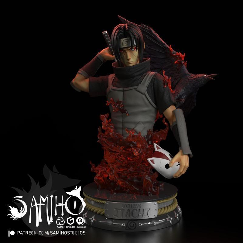Samiho Studios - 《火影忍者》宇智波 Itachi 安布队员 3D打印模型|Samiho Studios – Itachi Uchiha (Anbu) – 3D Print Model STL