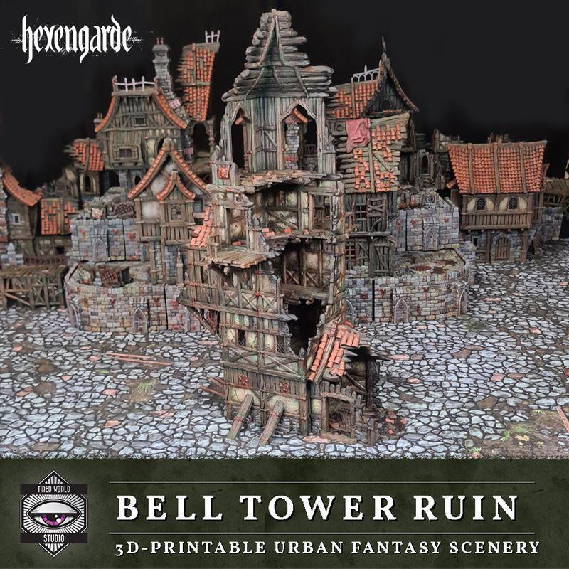 贝尔塔塔废墟——3D打印模型|h3Bell Tower Ruin – 3D Print Model STL