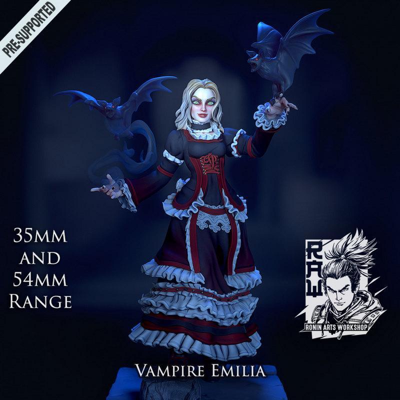 埃米莉亚 3D打印模型|Vampire Emilia – 3D Print Model