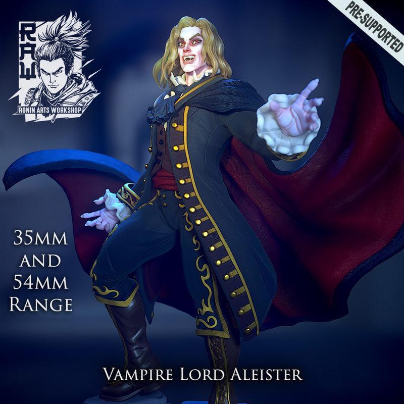 吸血鬼之主阿莱斯特 3D打印模型|Vampire Lord Aleister – 3D Print Model