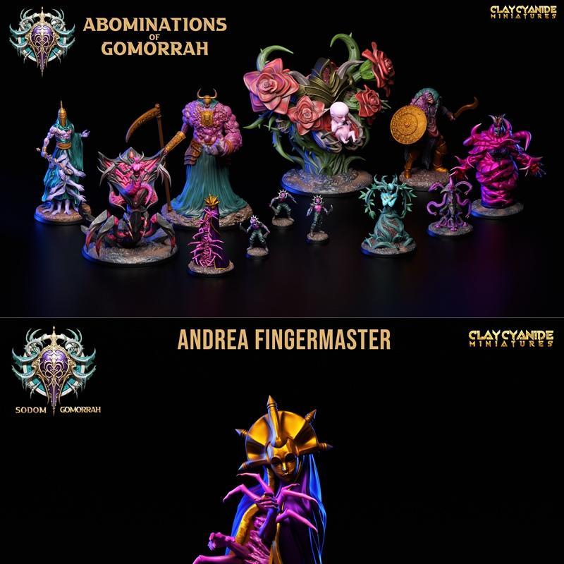 戈莫拉的邪恶小怪兽——3D打印模型|Clay Cyanide Miniatures – Abominations of Gomorrah February 2024 – 3D Print Model STL