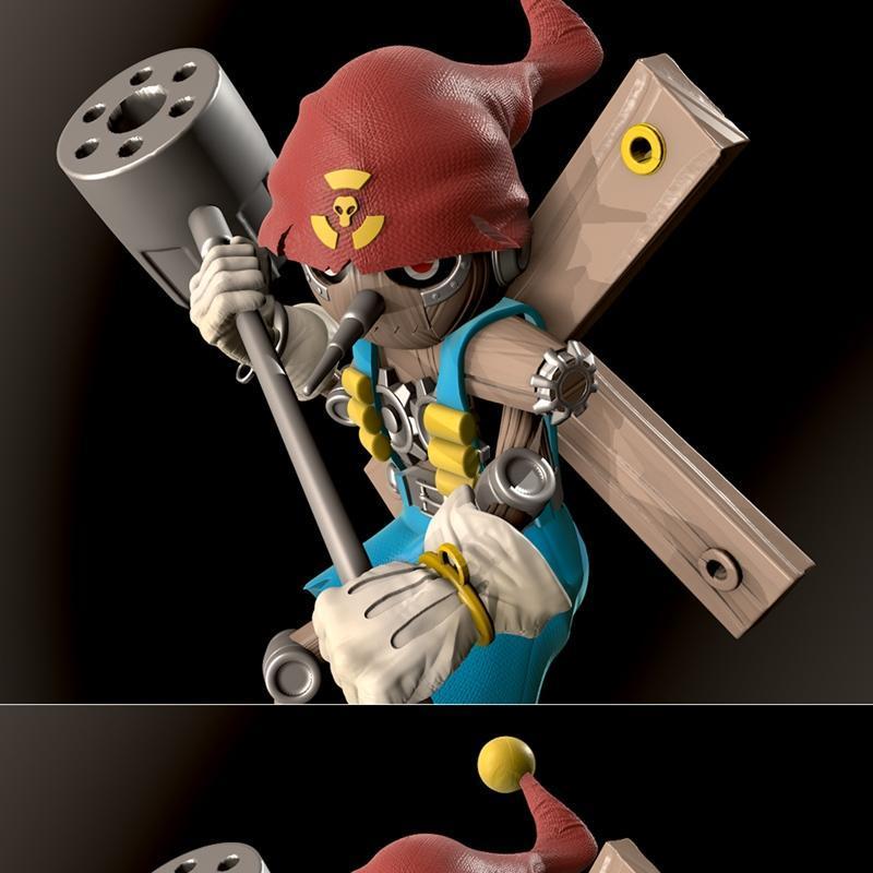 digimon 黑暗之主 3D打印模型|Puppetmon Digimon Darkmaster – 3D Print Model STL