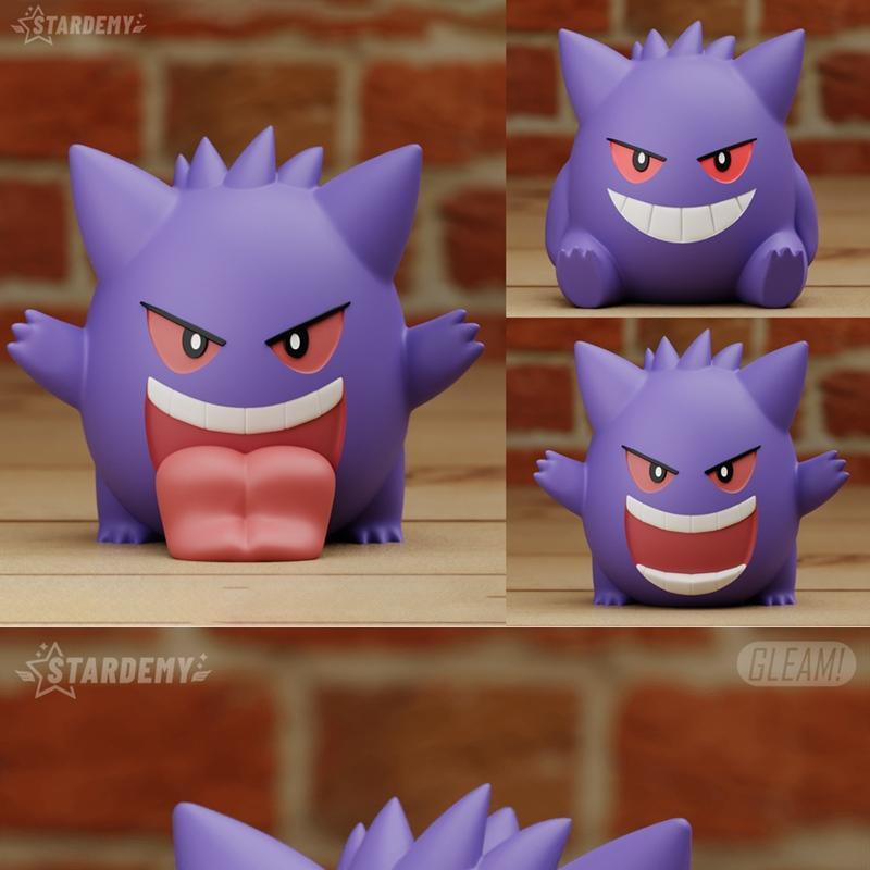 盖欧卡 3D打印模型|Gengar Set – 3D Print Model STL