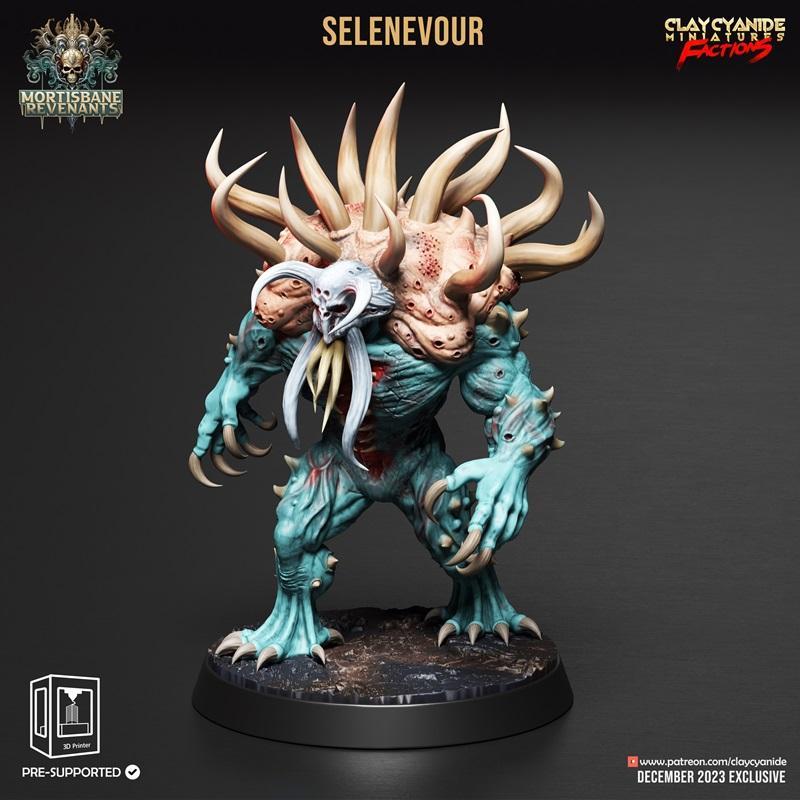 克莱因氰化物迷你模型——莫蒂巴恩复仇者 第三章 月形体 2023年12月 3D打印模型|Clay Cyanide Miniatures – Mortibane Revenants Act 3 Moonmorphs December 2023 – 3D Print Model STL