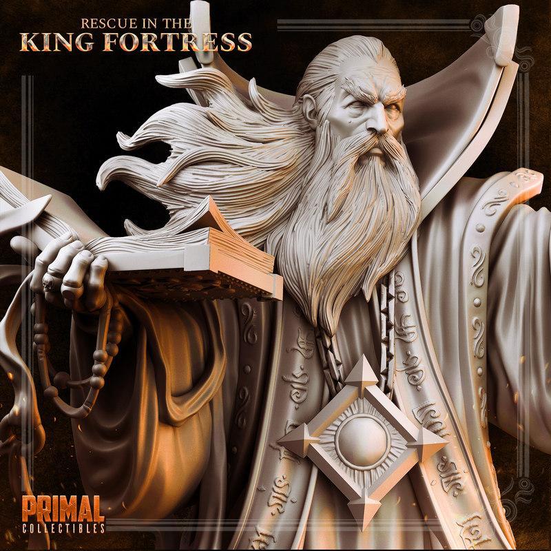 巫师 Zahir the Guide 3D打印模型|Wizard – Zahir the Guide Bust – 3D Print Model