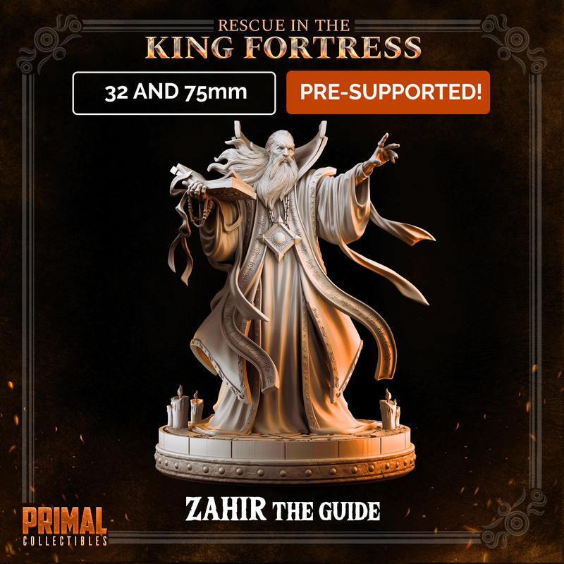 巫师——扎赫尔指南者 3D打印模型|Wizard – Zahir the Guide – 3D Print Model