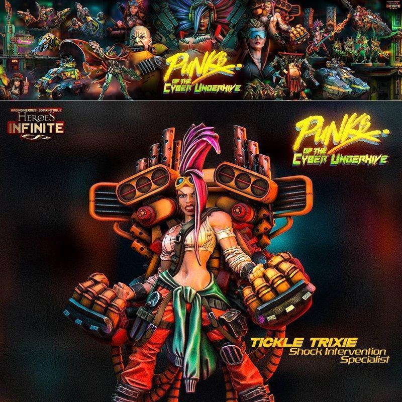 Heroes Infinite – Punks of the Cyber Underhive February 2024 – 3D Print Model STL