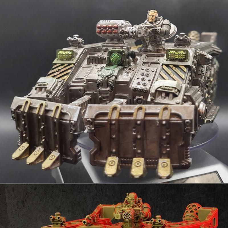 全金属怒焰装甲车 3D打印模型|Full Metal Fury APC, rhino, transport, vehicle – 3D Print Model STL