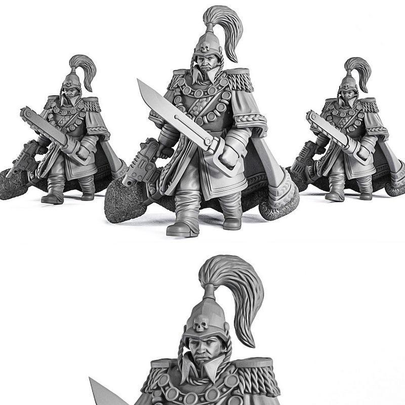 皇家军团 - 帝国部队军官 - 3D打印模型|Royal Regiment – Officer of the Imperial Force – 3D Print Model