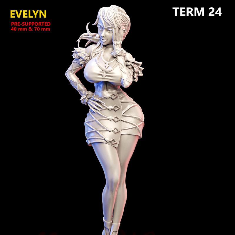 艾琳娜 3D打印模型|Evelyn – 3D Print Model