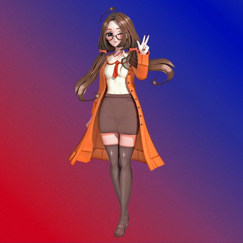 4月教师 3D打印模型 STL|April, Teacher – 3D Print Model STL