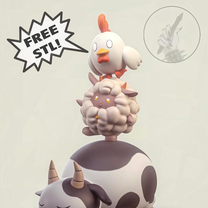 Palworld 3D打印微缩模型——Diorama场景设计|h3LL creator – Palworld Diorama – 3D Print Model STL