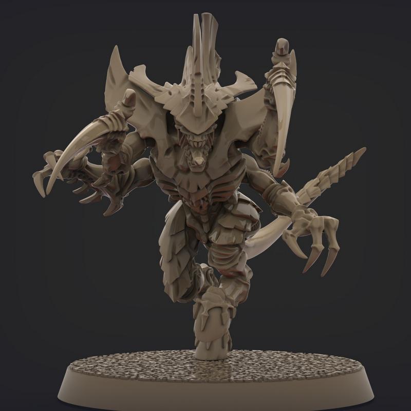 战锤BUG卡尼克斯3D打印模型|Warrior Space Bug Carnifex – 3D Print Model