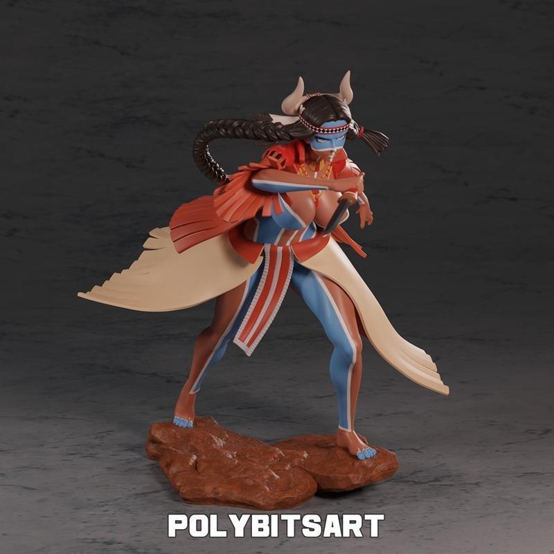 PolyBitsArt - 甘尼莫 - 3D打印模型|PolyBitsArt – Geronimo – 3D Print Model STL