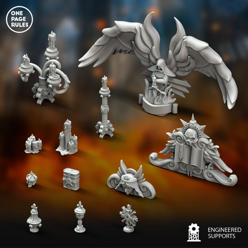 祝福之姐妹——散落地形3D打印模型|Blessed Sisters – Scatter Terrain – 3D Print Model STL