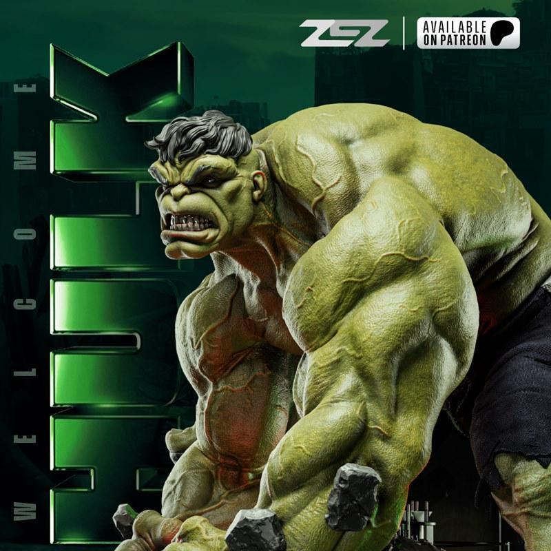 ZEZ Studios - 赛博英雄 - 赛博巨力 3D打印模型|ZEZ Studios – Hulk – 3D Print Model STL