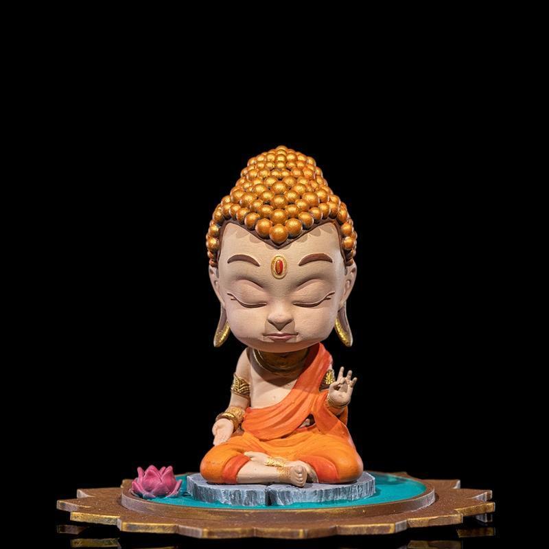 小佛陀静坐莲花池——3D打印模型|Chibi Buddha Serenity on The Lotus Pond – 3D Print Model STL