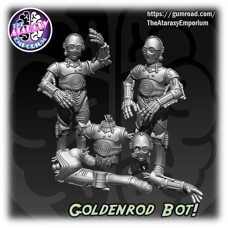 C3P-0系列 - AE016动漫角色3D打印模型|C3P-0 – AE016 – 3D Print Model STL