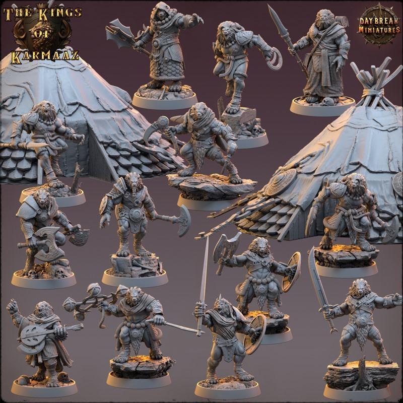 Daybreak Miniatures - 王者之卡玛兹 3D打印模型|Daybreak Miniatures – Kings of Karmaaz – 3D Print Model STL